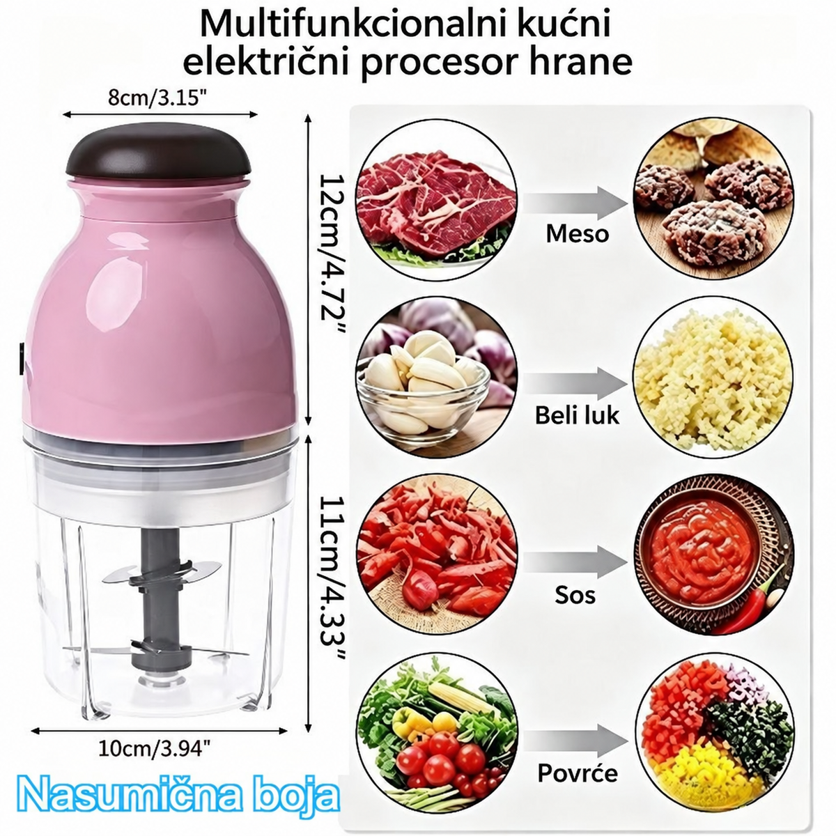 Elektronski mikser za kuvanje u domaćinstvu, nasumične boje.