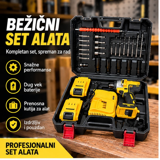 Akumulatorski multifunkcionalni udarni ključ bez četkica, sa litijumskom baterijom i velikim obrtnim momentom.
