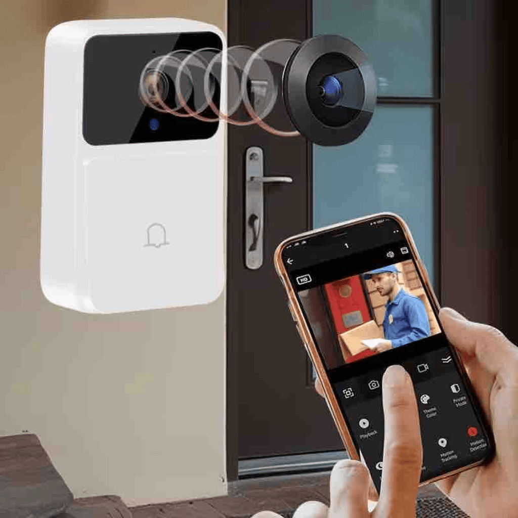 Bežični WiFi Smart Video Zvono za Vrata sa Niskom Potrošnjom Energije, Daljinski Dvosmerni Audio Interfon Kućno Zvono za Vrata