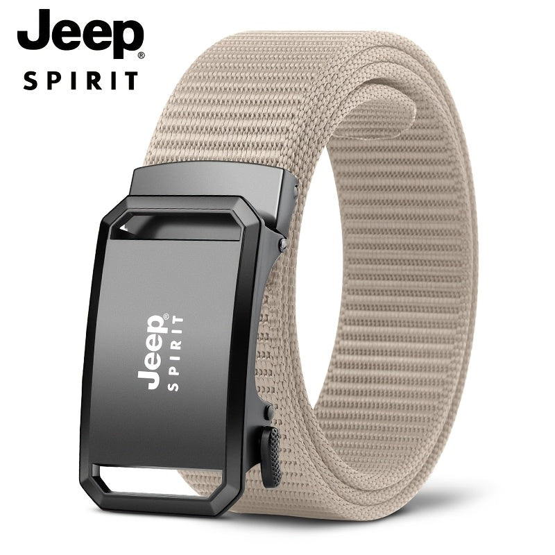 Jeep 1 komad muški kaiš sa poklon kutijom, automatska kopča, pojas za pantalone za svakodnevnu i poslovnu upotrebu, kancelarijska odeća, svakodnevni kaiš, elegantan dizajn, minimalistički kaiš, izdržljiv materijal, visok kvalitet, podesivi pojas, automats