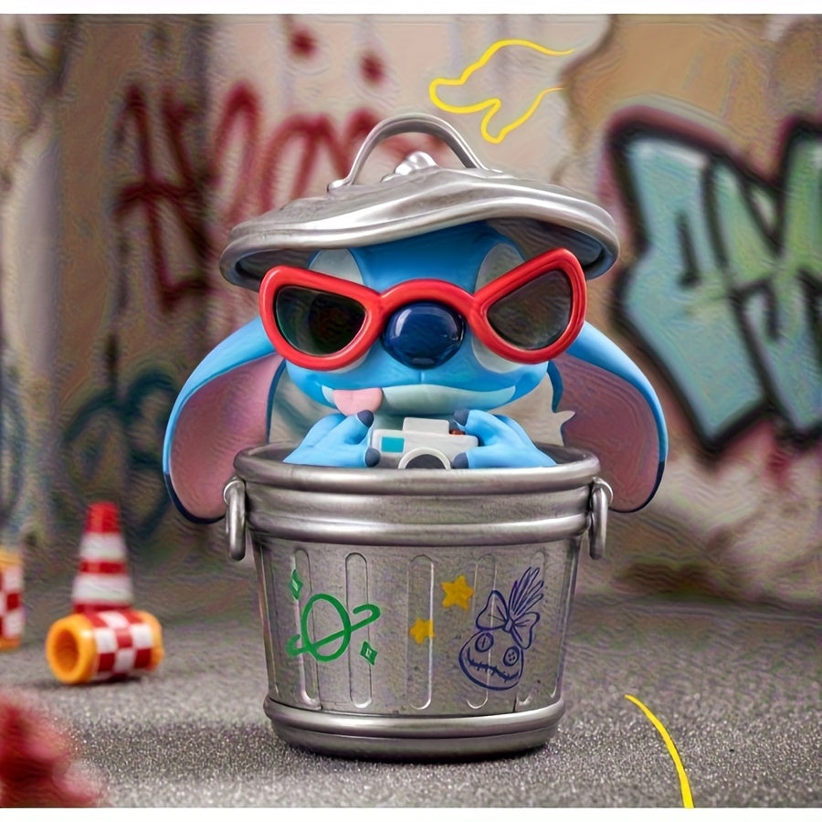 Random 1pc MINISO Stitch City Adventure Series Desktop Ornament Will Be Randomly Included As a Gift. Toy Figurines And Plush Dolls. As a Birthday Present And Suitable As a Holiday Gift Or Home Decoration, Valentine'S Day And Easter Gifts