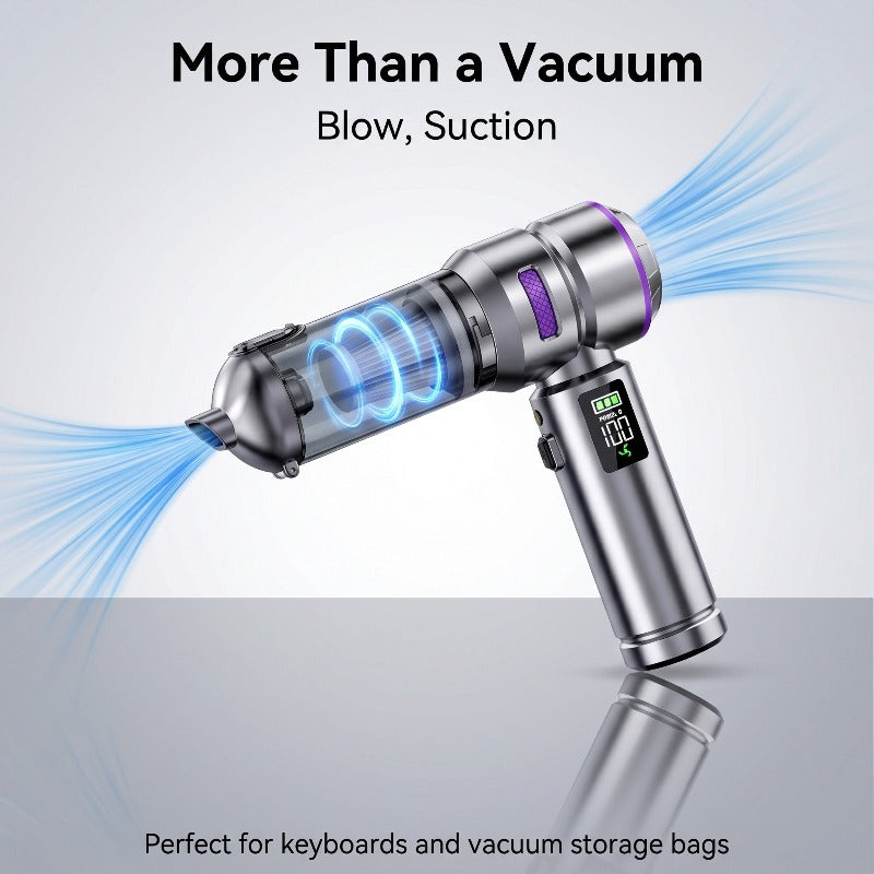 UTEK New 24000Pa Handheld Car Vacuum Cleaner, Vacuum And Blower, 100W High-Power Handheld Vacuum, Equipped with LED Light And Multiple Nozzles, Suitable for Car, Home, Office, Pet Care, Santa Claus Christmas Gift