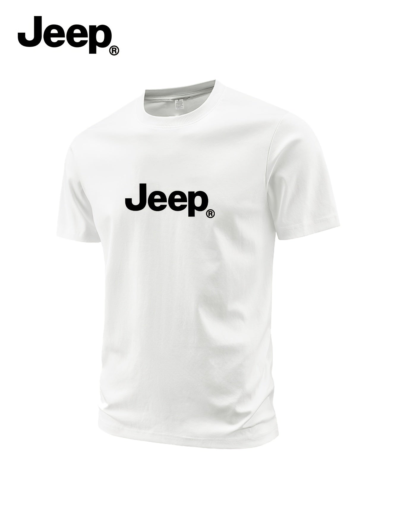 JEEP Proleće/Leto 2026 Nova Muška Majica Kratkih Rukava sa Olim Izrezom, Urbani Stil, Prilagodljiva, Trendi, Jednostavna Štampana Majica