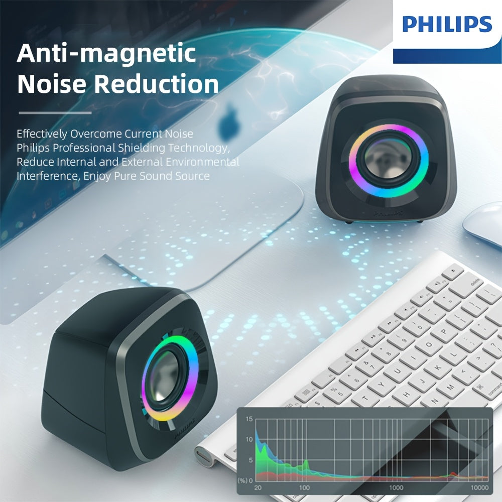 Philips Wired BT Speaker Delivers High Fidelity Sound Quality with Perfect Sound Effects, High Compatibility, Plug And Play, Convenient And Fast. It Also Has BT Connection Function, Making It an Excellent Choice for Music, Movies And Games
