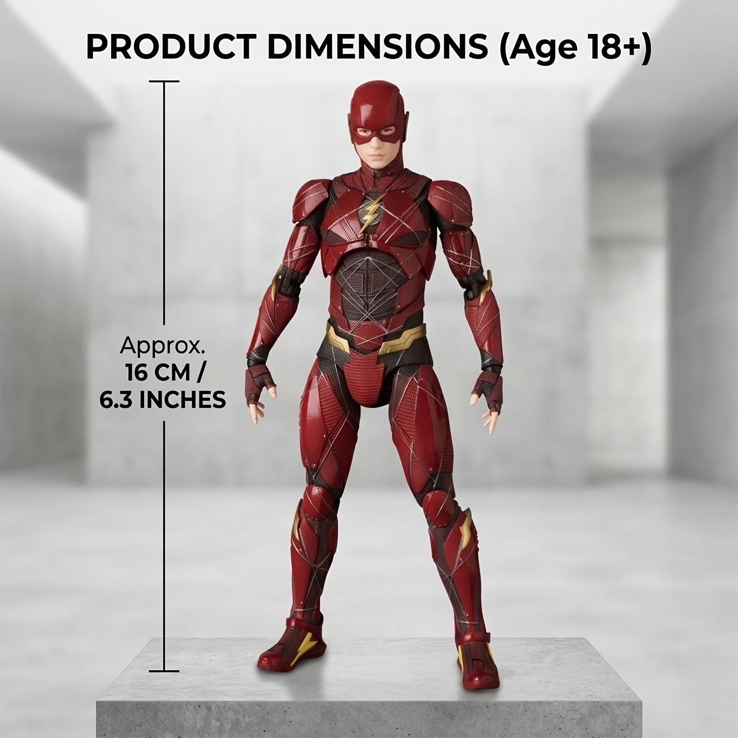 Službeno licencirani Warner Bros. DC Flash ručno rađeni kolekcionarski predmeti, DC Liga pravde, pogodni za Božić, Noć veštica, rođendanske poklone, dekoraciju doma, velike statue i ukrase za radni sto