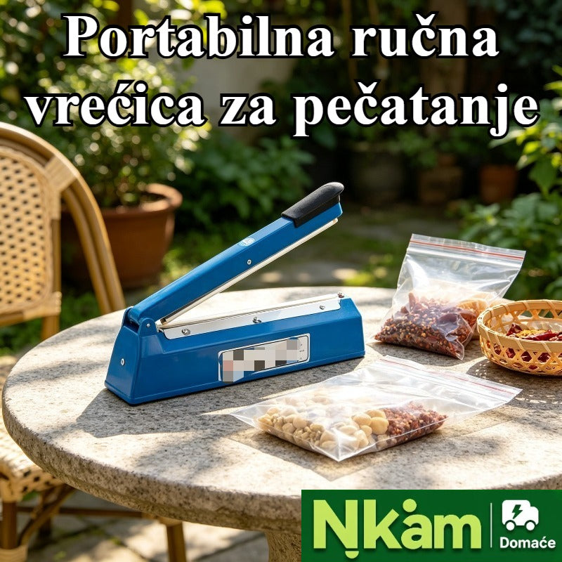 BEX Prenosivi ručni presa za zatvaranje kesica, pogodan za kesice za čuvanje grickalica, brzo zagrevanje, multifunkcionalni alat za toplotno zatvaranje sa -tip utikačem za kućnu upotrebu, putovanja, brza oprema za zatvaranje grickalica, kesica čaja