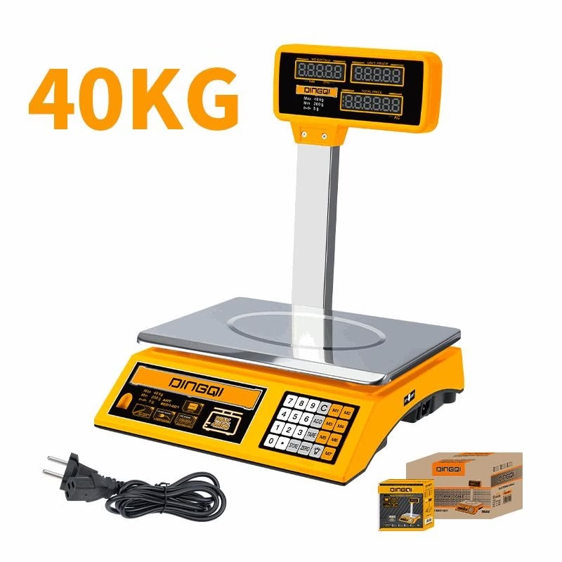 Precizna elektronska vaga sa posudom od nerđajućeg čelika, nosivosti 40 kg