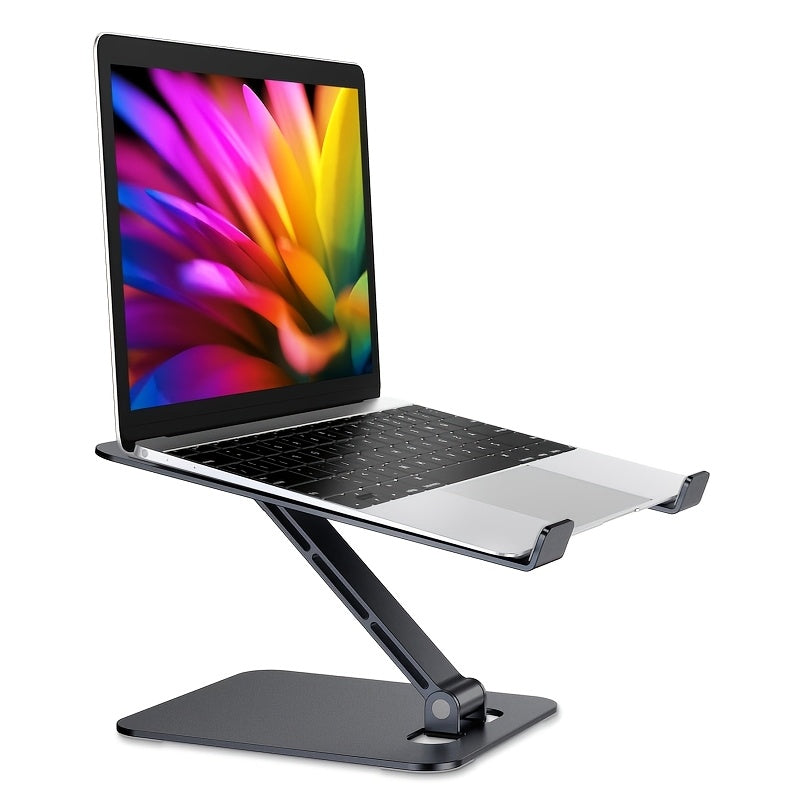 Ergonomski stalak za laptop i držač za tablet, podesiv po visini i uglu, napravljen od visokokvalitetne legure aluminijuma za izuzetnu stabilnost. Savršeno odgovara uređajima Macbook, HP i Dell.