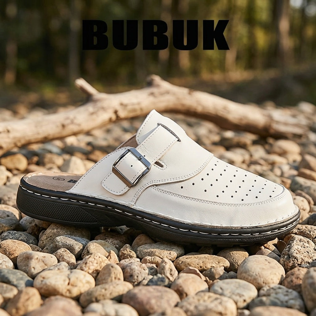 First Layer Cowhide Solid Color Men'S Shoes Lightweight Breathable Comfortable Non-Slip Wear-Resistant Men'S Soft-Soled Outdoor Hiking Shoes
