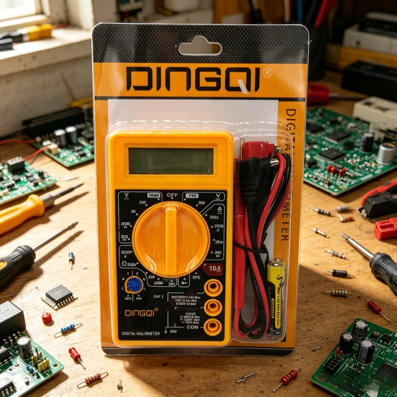 Prenosivi Digitalni Multimetar, AC/DC Tester Napona Struje Otpora sa LCD Ekranom, DMM Multimetar za Kuću i Garažu