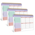 Trees 3pcs Weekly Planner Pad - Spiral Weekly Planner Undated 52 Page To-Do List Pad, 8.5 X 11 Weekly Desk Task Planner for Work And Personal Organization