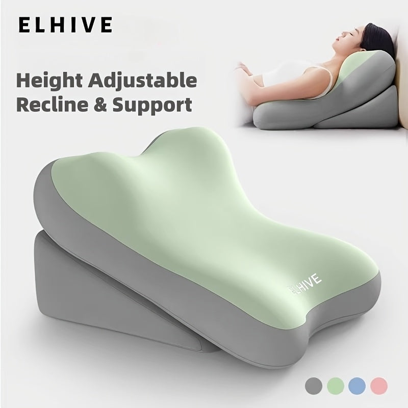 Care Cushion, Turning Aid, Memory Foam Back Support Cushion for Sitting up in Bed, 2pcs Set of Adjustable Bed Wedge Pillows, Suitable for Comfortable Reading Support for the Back and Neck, Multifunctional Lumbar Cushion for Gaming and Relaxation