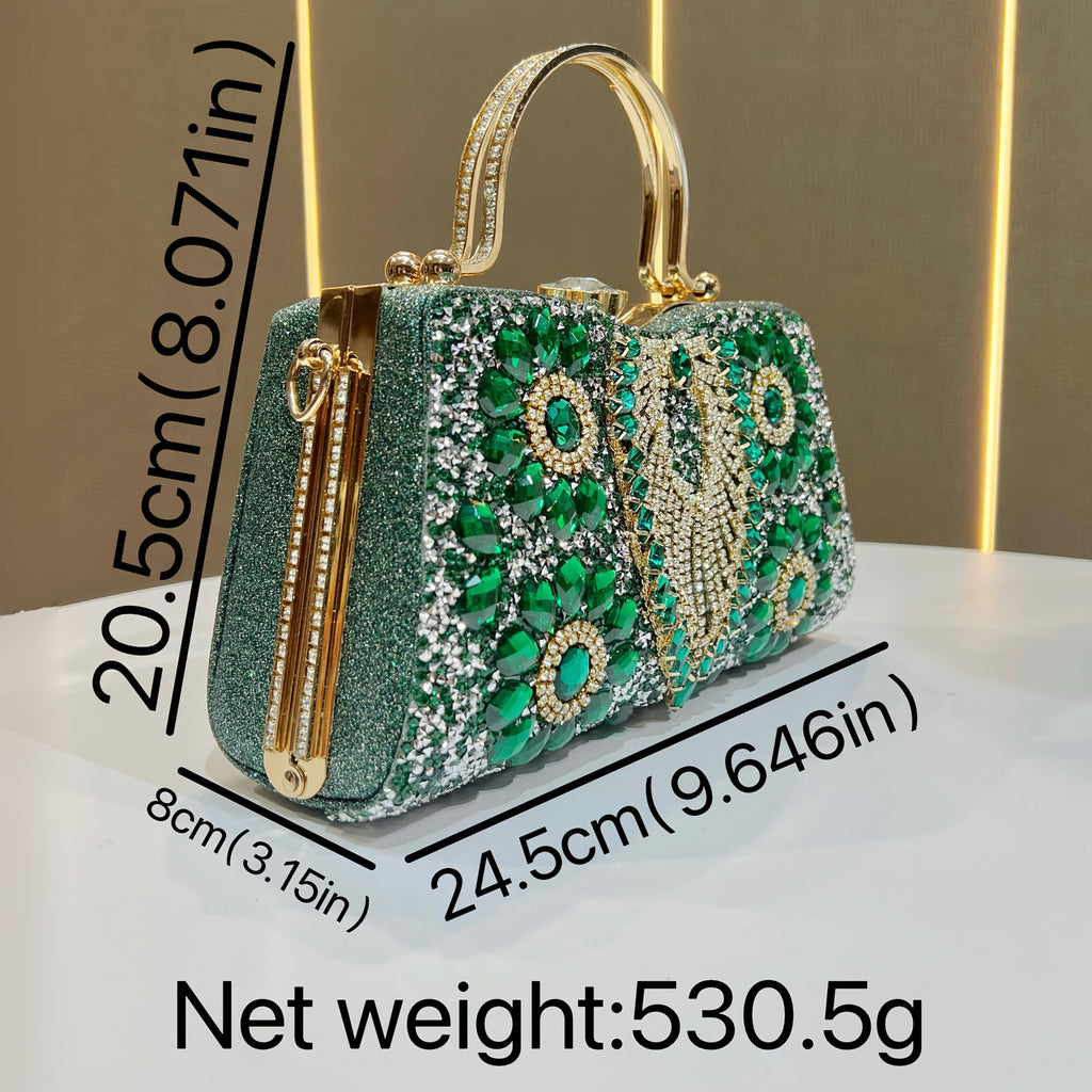 Sjajna večernja prekobedna torba sa sigurnosnom kopčom u obliku rajnstona - idealna za venčanja, žurke i svakodnevnu upotrebu - elegantan poklon za dame, modni dodatak za mlade, luksuzni stil sa sekvencima, ženstveni modni detalj, izuzetna izrada