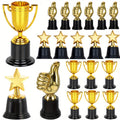 Set od 18 mini trofeja za nagrade, savršeno za sportske takmičenja, fudbalske utakmice i kao nagrade za odrasle. Idealno za događaje, žurke i kao pokloni za nastavnike.