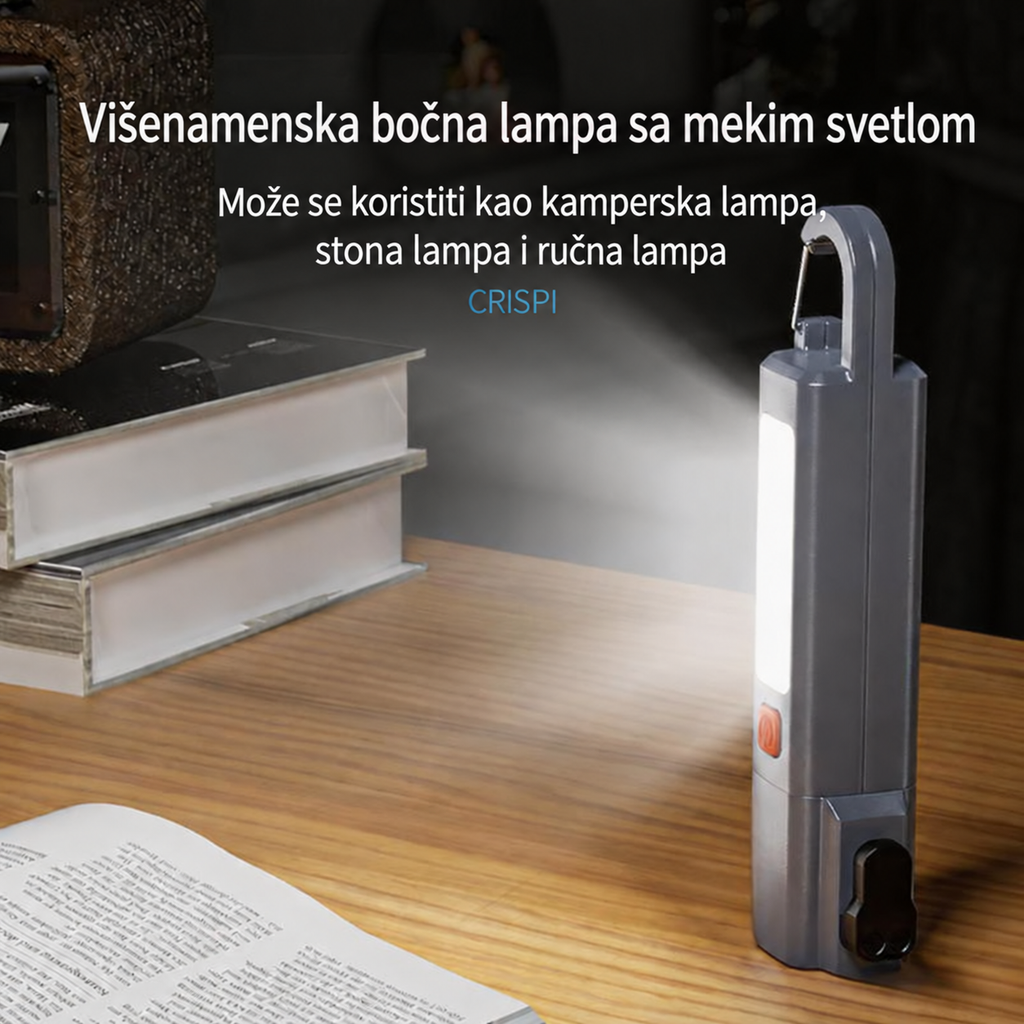 Multifunkcionalno Čekić-Svetiljka za Prozore Visoke Svetlosti Bočna Lampa Dvostruka Funkcija Zum Svetiljka Magnetni Sigurnosni Čekić za Kampovanje