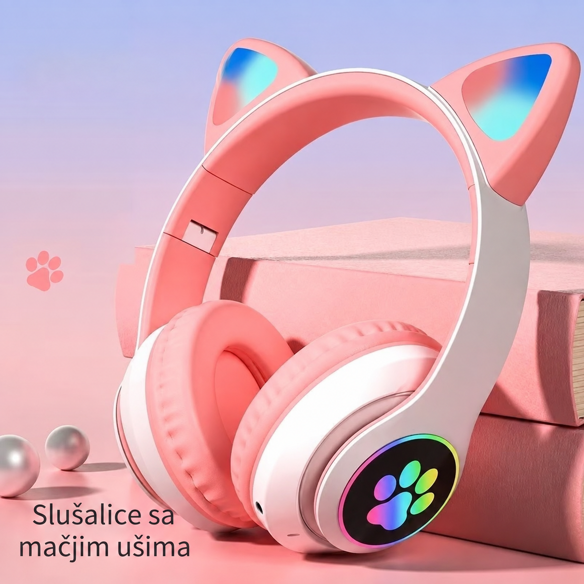 Šarene sklopive bežične Bluetooth slušalice slatkog dizajna