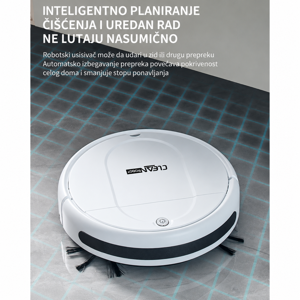 Automatski robot usisivač, 3-u-1 robot za metenje