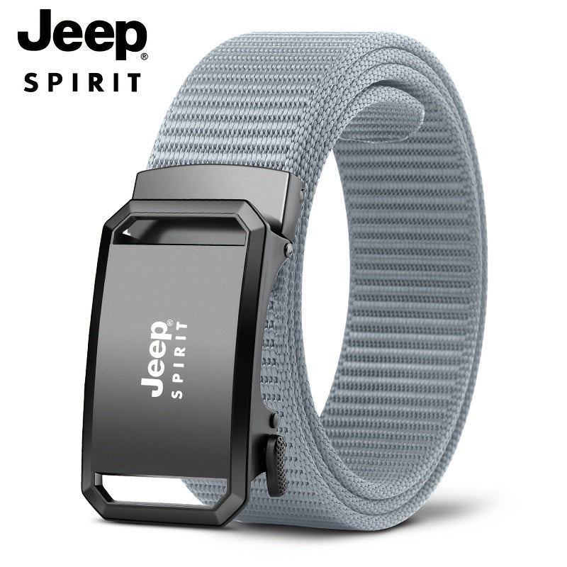 Jeep 1 komad muški kaiš sa poklon kutijom, automatska kopča, pojas za pantalone za svakodnevnu i poslovnu upotrebu, kancelarijska odeća, svakodnevni kaiš, elegantan dizajn, minimalistički kaiš, izdržljiv materijal, visok kvalitet, podesivi pojas, automats