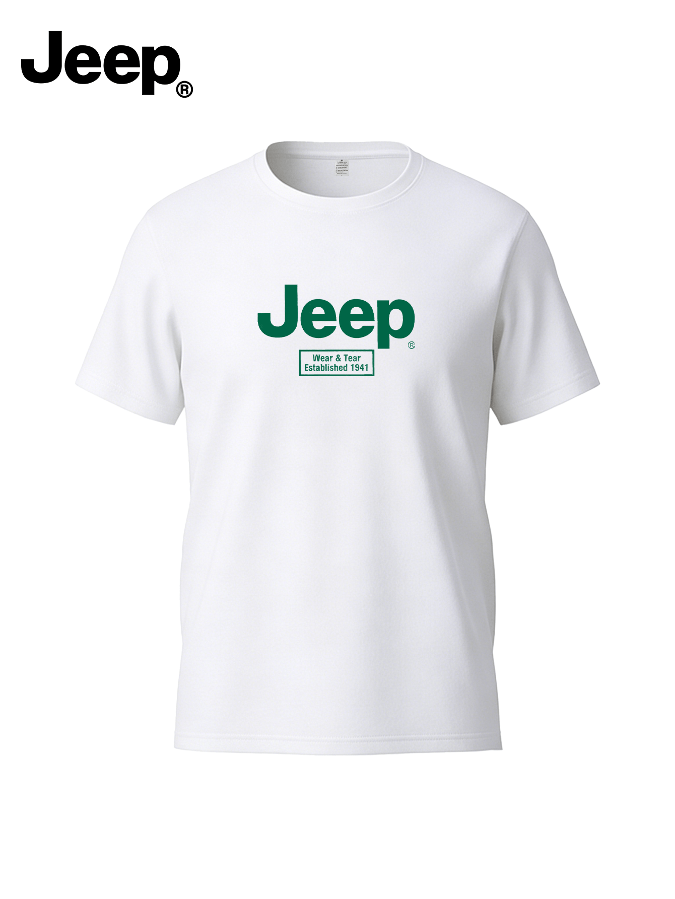 JEEP Proleće/Leto 2026 Nova Muška Majica sa Okruglim Izrezom, Cityboy Stil, Svestrana, Moderna, Jednostavna Majica sa Kratkim Rukavima i Printom