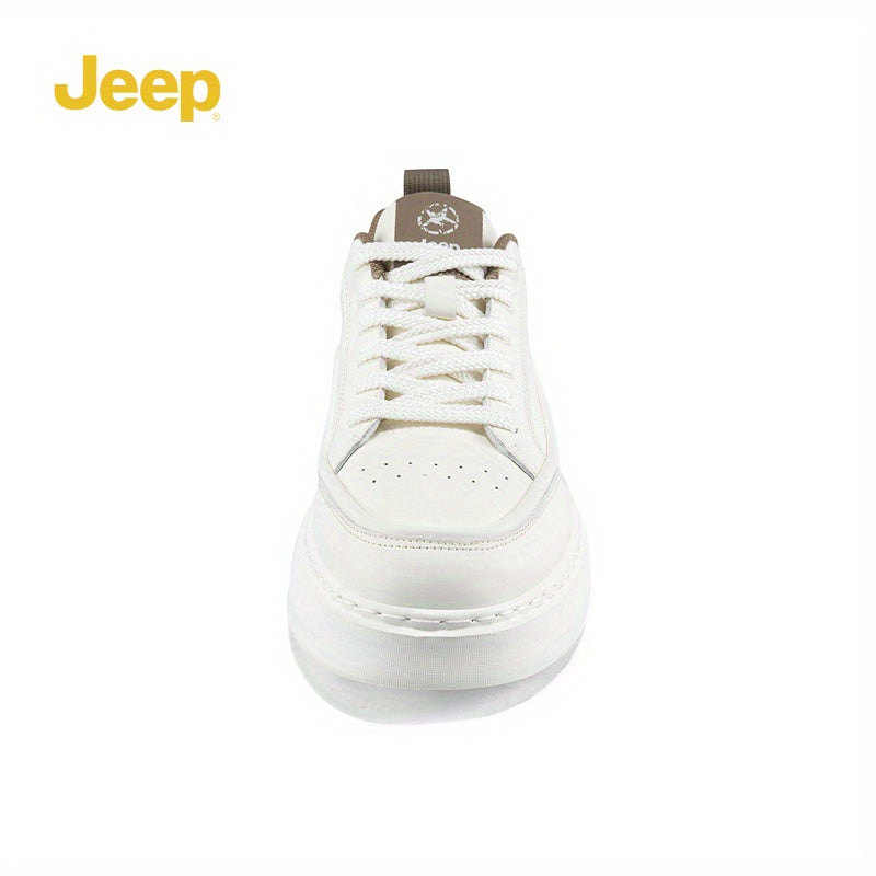 Jeep Muške Lagane Casual Bele Patike - Mekana Đon, Prodisan Perforirani Dizajn P551M22048