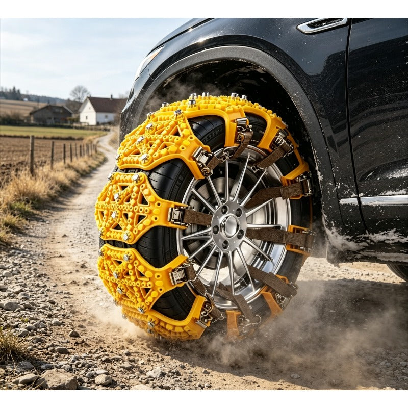 3-5 Dana do Dostave, Nasumična Boja, Lanac Protiv Klizanja za Sedan SUV Automobile, Pogodan za Brdske i Seoske Snežne Putove, Lagana Instalacija, Smanjuje Rizik od Klizanja, Vožnja na Zimskim Ledeno-Snežnim Putovima