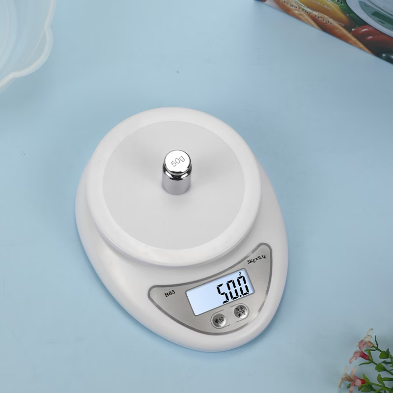Prenosiva elektronska kuhinjska vaga 5 kg/1 g (baterije nisu uključene)