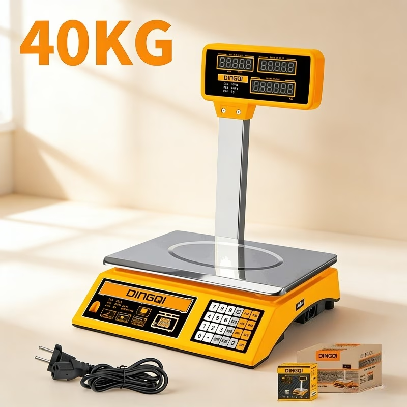 Precizna elektronska vaga sa posudom od nerđajućeg čelika, nosivosti 40 kg