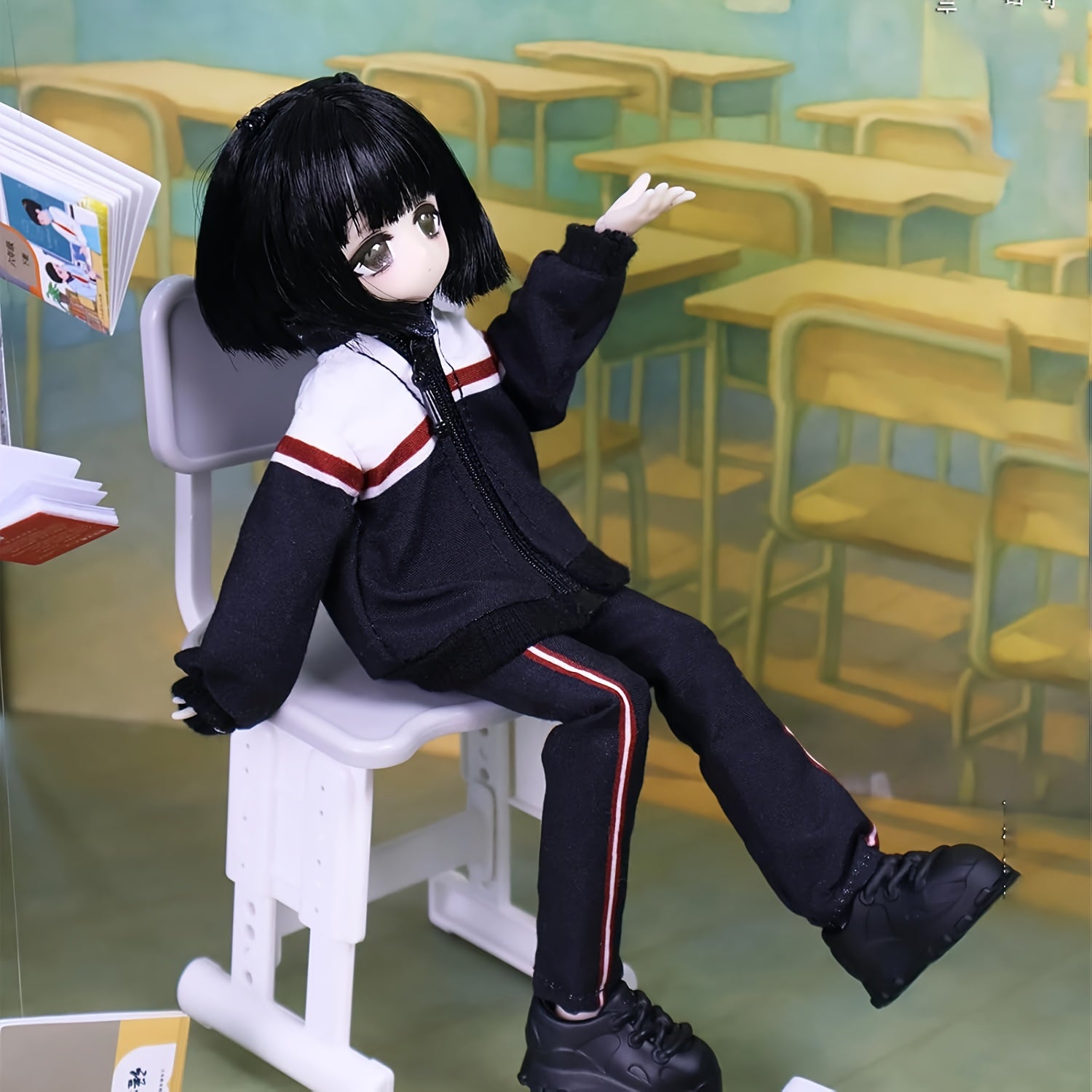 Nasumični 1 komad Post-Apocalyptic Momo serije, MJD Artikulirana figura lutka, Kolekcioki model ukras, Igračka lutka, Neophodno za ljubitelje lutaka, Visokokvalitetna detaljna lutka, Anime merchandise, Figura premium teksture, Dekoracija za enterijer, Pra