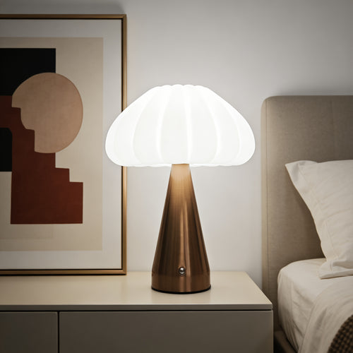 1 kom. Nova Nordijska Spavaća Soba Kućna Stona Lampa, Podesiva Boja Svetla u Tri Boje, Dugo Pritisak za Podešavanje Osvetljenosti, Može se Pokloniti za Praznike, Velika Baterija 1800 Mah, Osvetljava Ceo Noć | Punjenje