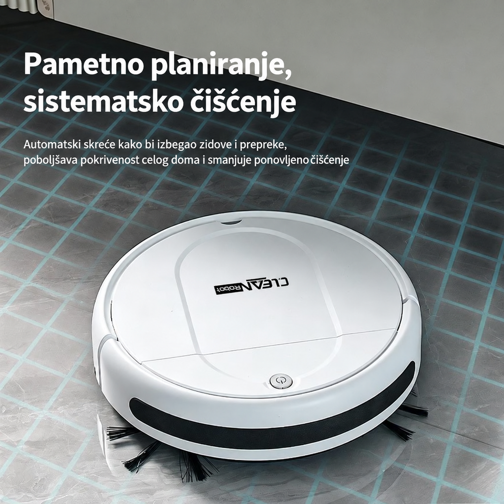 Automatski robot usisivač, 3-u-1 robot za metenje
