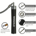 Jedan set profesionalnog MOGOLD opterećenog čeličnog skakačkog konopa od 8mm za boks, aerobik i sagorevanje u teretani sa ergonomskom drškom od aluminijumske legure