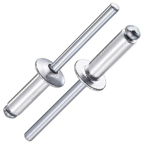 Wensilon(80Pcs) Aluminum blind pro Rivets Kit,Aluminum Grip and Steel Mandrel Set