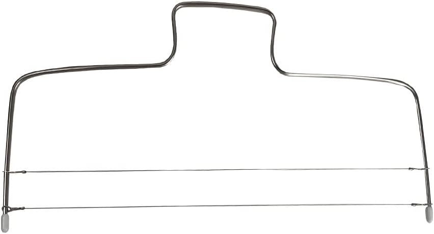 Baking Adjustable 2-Wire Layer Cake Cutter Leveler, Stainless Steel, 13.3-Inches x 6.7-Inches