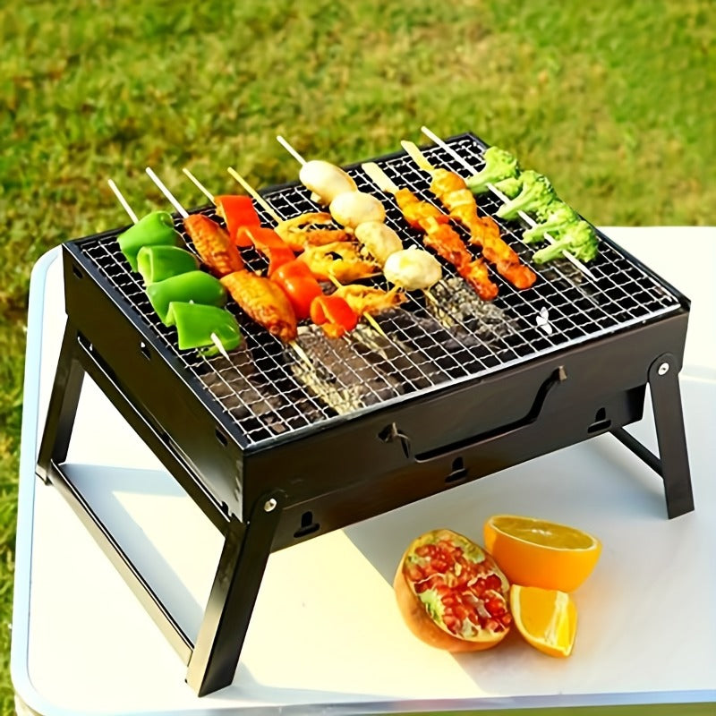 42.5 X 29 Cm Veliki Sklopivi Prenosivi Roštilj za BBQ, Roštilj, Stalak za Roštilj, Stalak za Pečenje Mesa