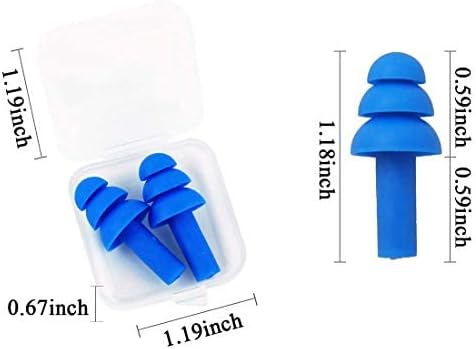 Ear Plugs for Sleeping,16 Pairs Noise Canceling Soft Reusable Silicone Earplugs Waterproof Noise Reduction Earplugs for Concert,Swimming,Study,Loud Noise,Snoring