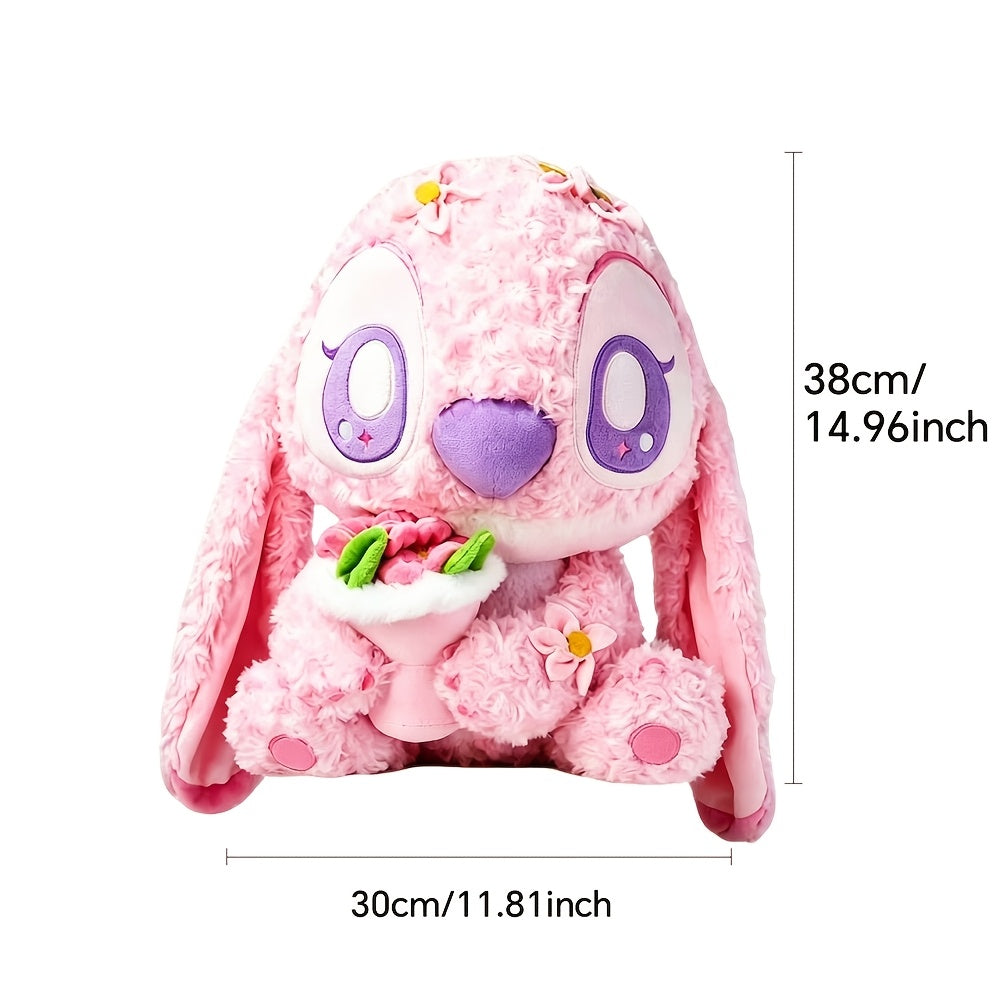 Stitch Series Petal Plush Angel Sitting Doll, Cute And Soft Stuffed Toy, Ideal Gift for Friends And Children