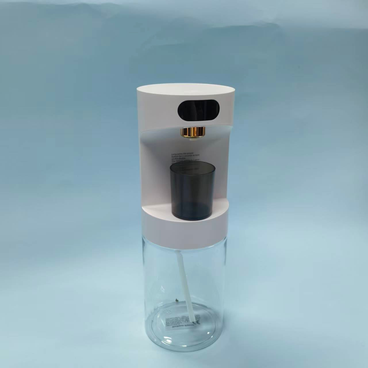 Automatski pametni dozator za ispiranje usta, bezkontaktna magnetska kontrola protoka na 4 nivoa, veliki kapacitet 600ml/21.12oz, zidni dizajn bez potrebe za bušenjem, idealan za čuvanje svih vrsta kupatilskih potrepština