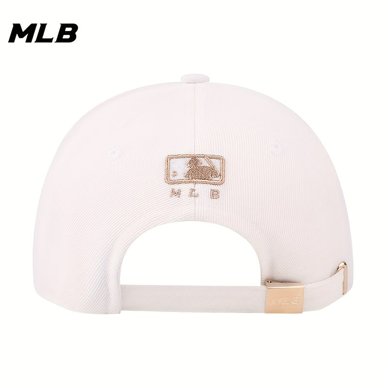 MLB Baseball Cap - White with Golden LA Lettering, Designed for Sports, Casual, And Formal Occasions - Unisex Baseball Cap - Officially Licensed by MLB, Sports Additions, Athletic Design, Durable Construction, Stylish Headwear for Sports Enthusiasts