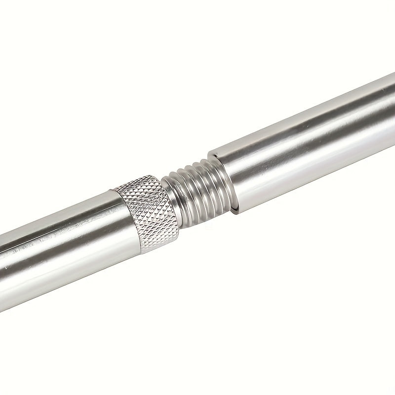 Stainless Steel 5-Prong Fishing Spear with Barbs, 3-Section Portable Multi-Purpose Steel Fork Fishing Spear Gun