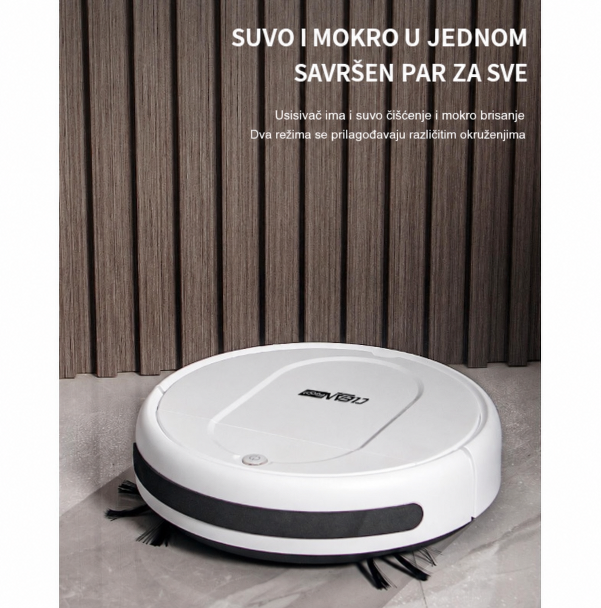 Automatski robot usisivač, 3-u-1 robot za metenje