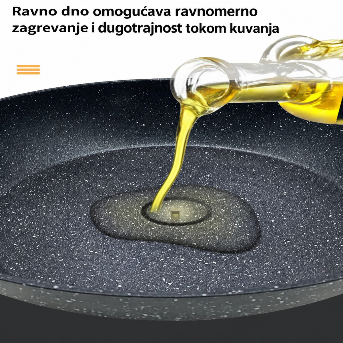 Tiganj sa ravnim dnom i neprijanjajućim premazom