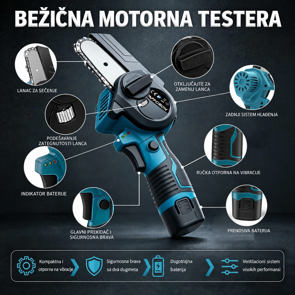 električna motorna testera
