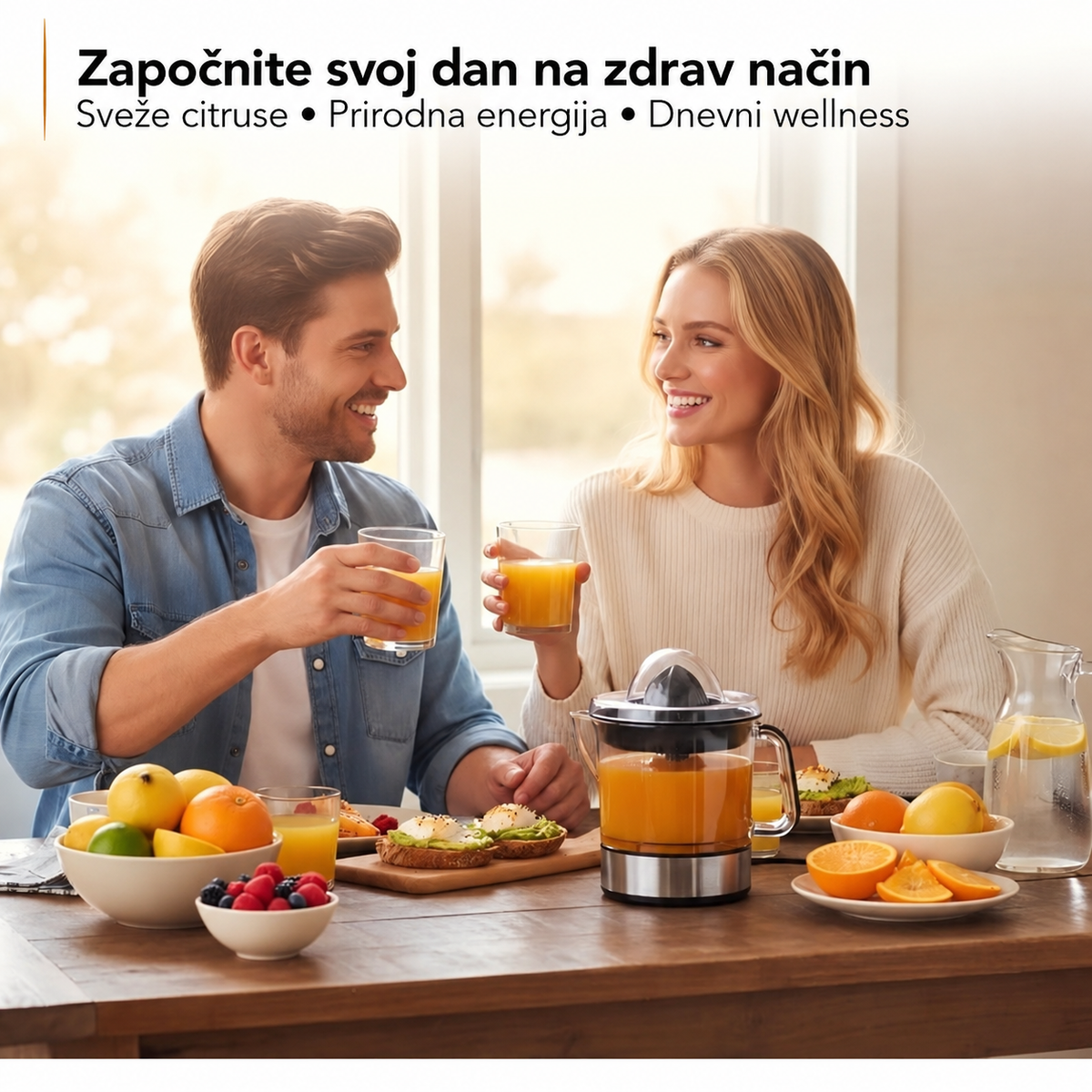 Električni citrusni sokovnik sa funkcijom ceđenja pulpe
