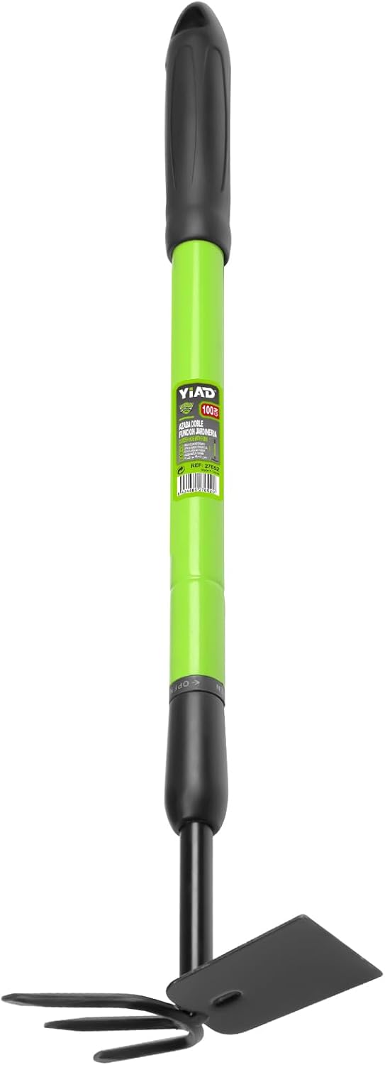Garden Hoe for Women & Seniors, Lightweight Telescoping Dual Head Weeder with Adjustable Handle, Rust Resistant for Raised Beds, Flower Pots & Container Gardening - Easy to Use, Back-Friendly
