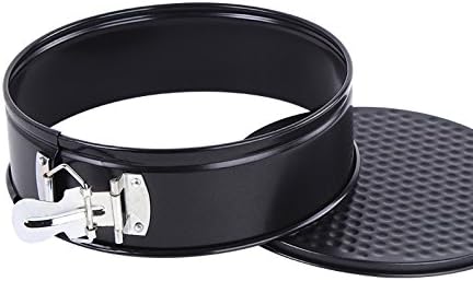 8 inch circular Springform interlocking and leak- proof seal carbon baking C ake Pan