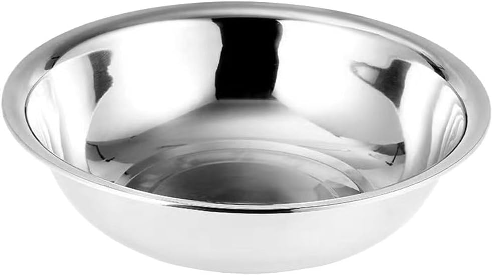 PRETYZOOM Metal Mixing Bowls Stainless Steel Basin 13 Inch Large Mixing Bowl Portable Dish Tub Foot Soak Tub Washtub Dishpan for Kitchen Bathroom