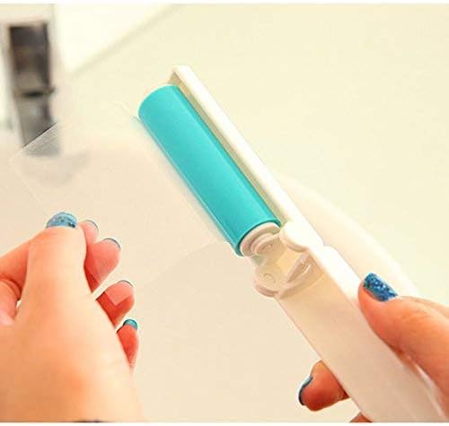 VANTIYAUS Lint Roller（4pcs） Reusable Foldable Portable Clothes Washing Carpet Sheets dust Suction Brush Picker Set Cleaner,Pet Hair Remover Brush(Random Color)