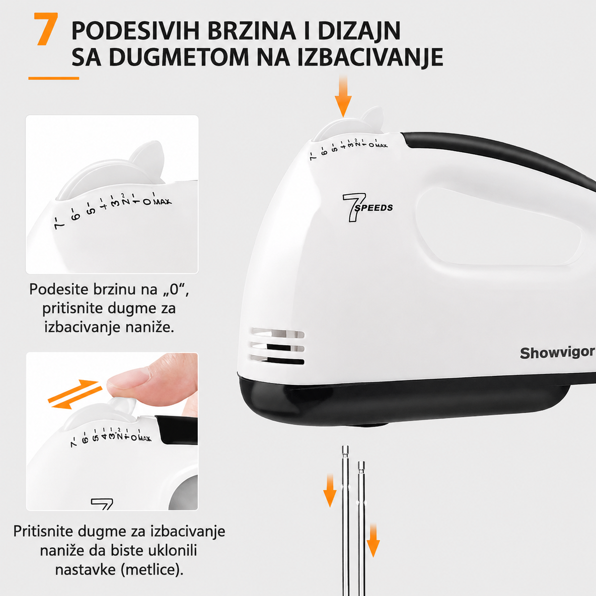Električni mikser za jaja