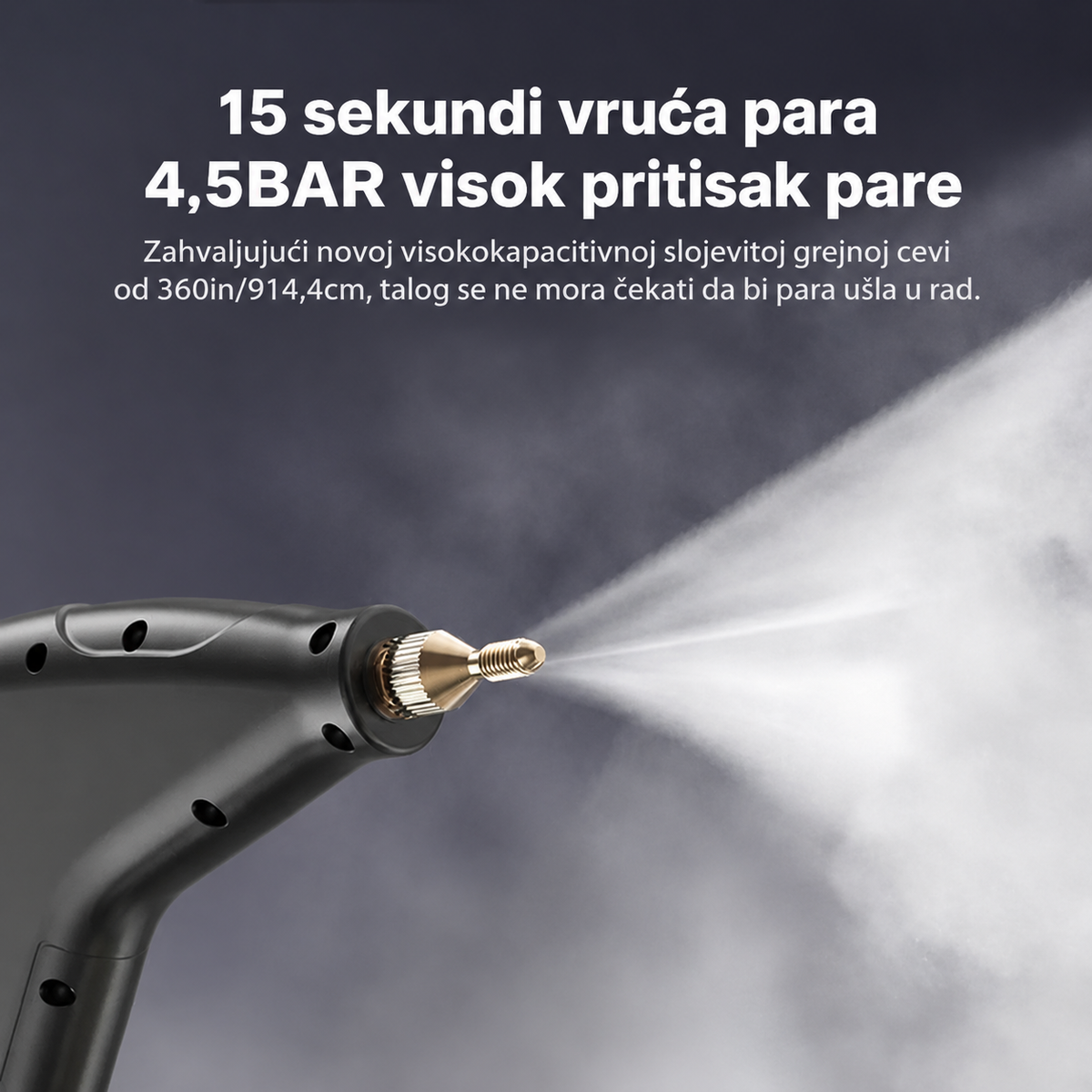 Božićni pokloni 1.2L Parni čistač velikog kapaciteta