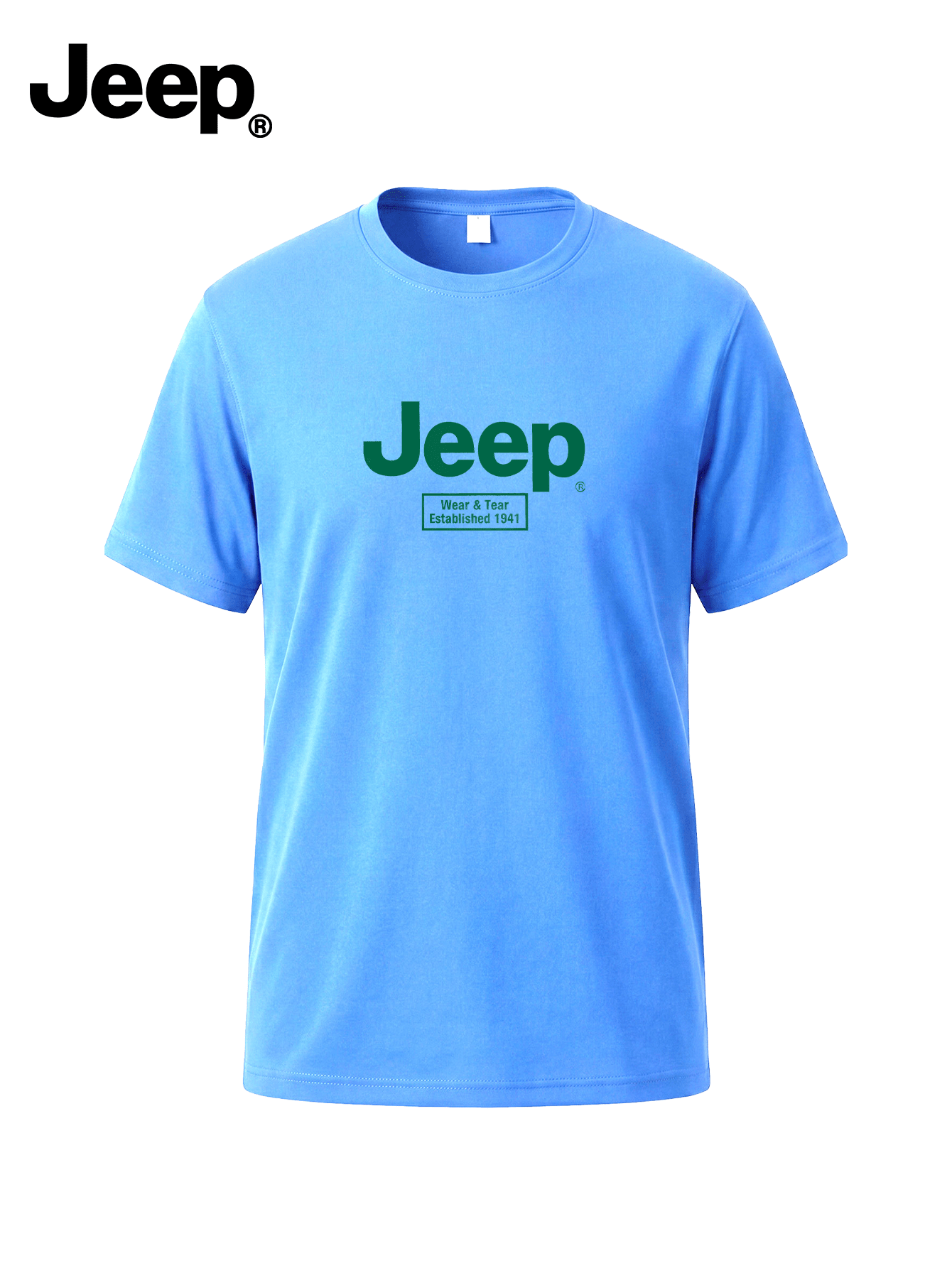 JEEP Proleće/Leto 2026 Nova Muška Majica sa Okruglim Izrezom, Cityboy Stil, Svestrana, Moderna, Jednostavna Majica sa Kratkim Rukavima i Printom